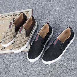 [GIRLS GOOB]  Men's Casual Comfort Sneakers, Classic Low Top Fashion Shoes, Fabric + Band - Made in KOREA